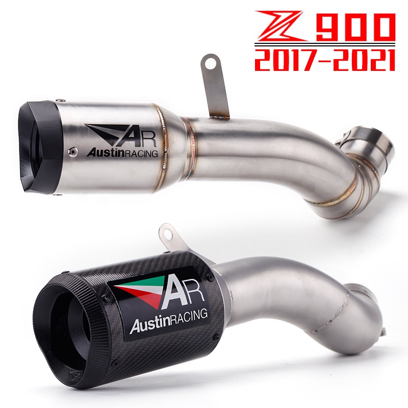 機車改裝Z900排氣管Z900中段2017-2020年 Z900消聲器不鏽鋼全段