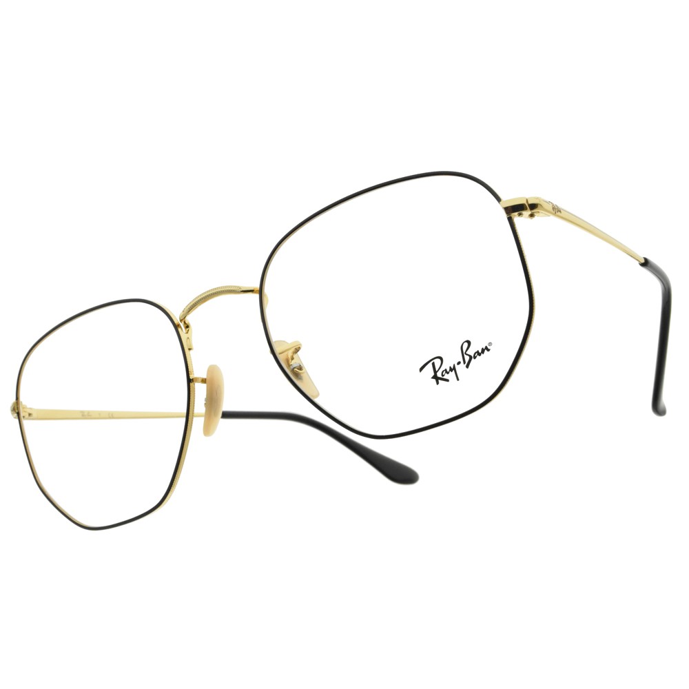 RAYBAN 光學眼鏡 RB6448 2991-54mm 微六角型輕框 眼鏡框 -金橘眼鏡