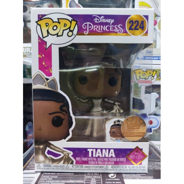 FUNKO POP 正版 224 蒂安娜 公主與青蛙 TIANA 迪士尼公主 限定版 精選 經典 系列 附徽章 胸章