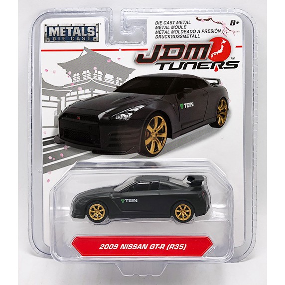 【秉田屋】現貨 Jada Toys JDM Nissan 日產 GT-R GTR R35 2009 消光黑 1/64