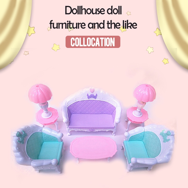 [SZDOLL] 搖椅沙發配件塑料家具嬰兒娃娃屋裝飾 DOM
