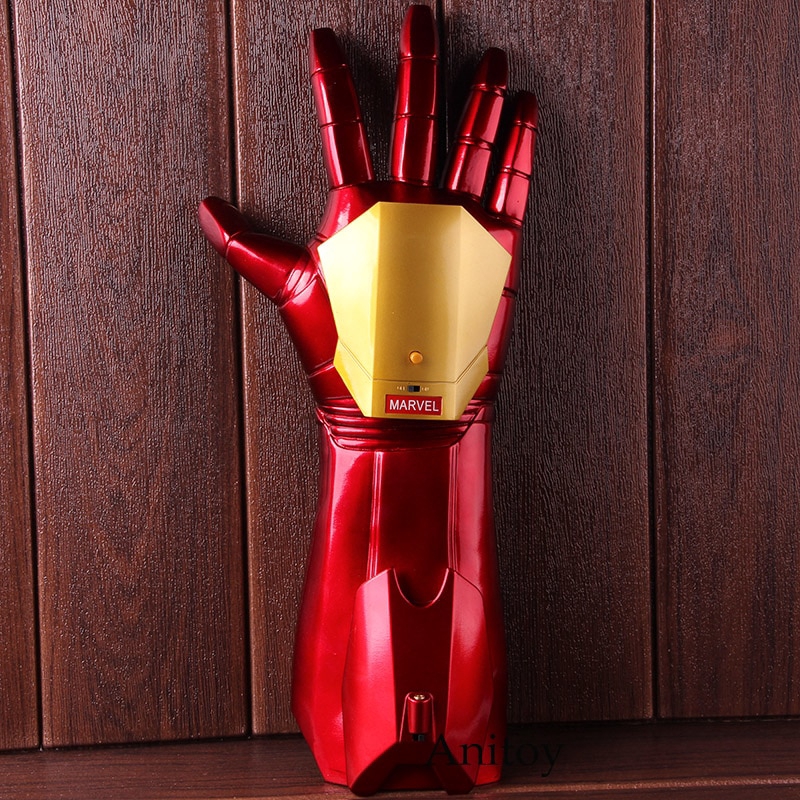 漫威復仇者聯盟4鋼鐵人1：1可穿戴發光手套 帶激光cosplay道具模型玩具鋼鐵人護臂手套酷炫朋友禮物