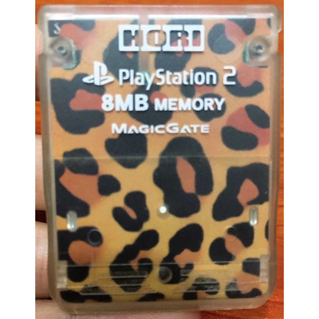 歡樂本舖 PS2記憶卡 PS2遊戲 PS2 豹紋 原廠HORI 記憶卡 8M 日本製 PS2遊戲記憶卡