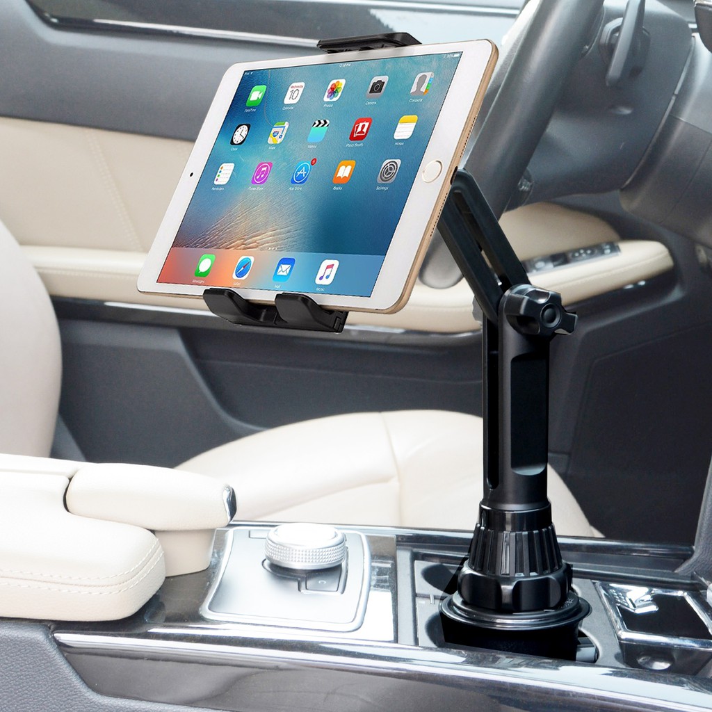 汽車水杯位支架平板電腦手機車載支架導航架可用於4 6寸手機ipad Air Pro Mini 7 9寸到12 9寸 蝦皮購物