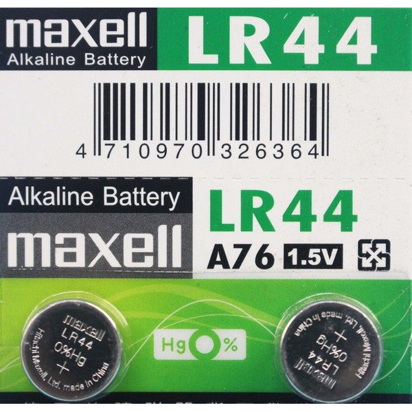 maxell LR44 A76 鈕扣型電池 /一卡2顆入 1.5V 鈕扣電池 手錶電池 -傑梭