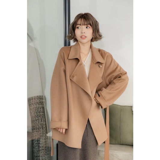 全新轉售 W正韓服飾 W.KOREA wkorea w korea 小予 100% 手工羊毛大衣