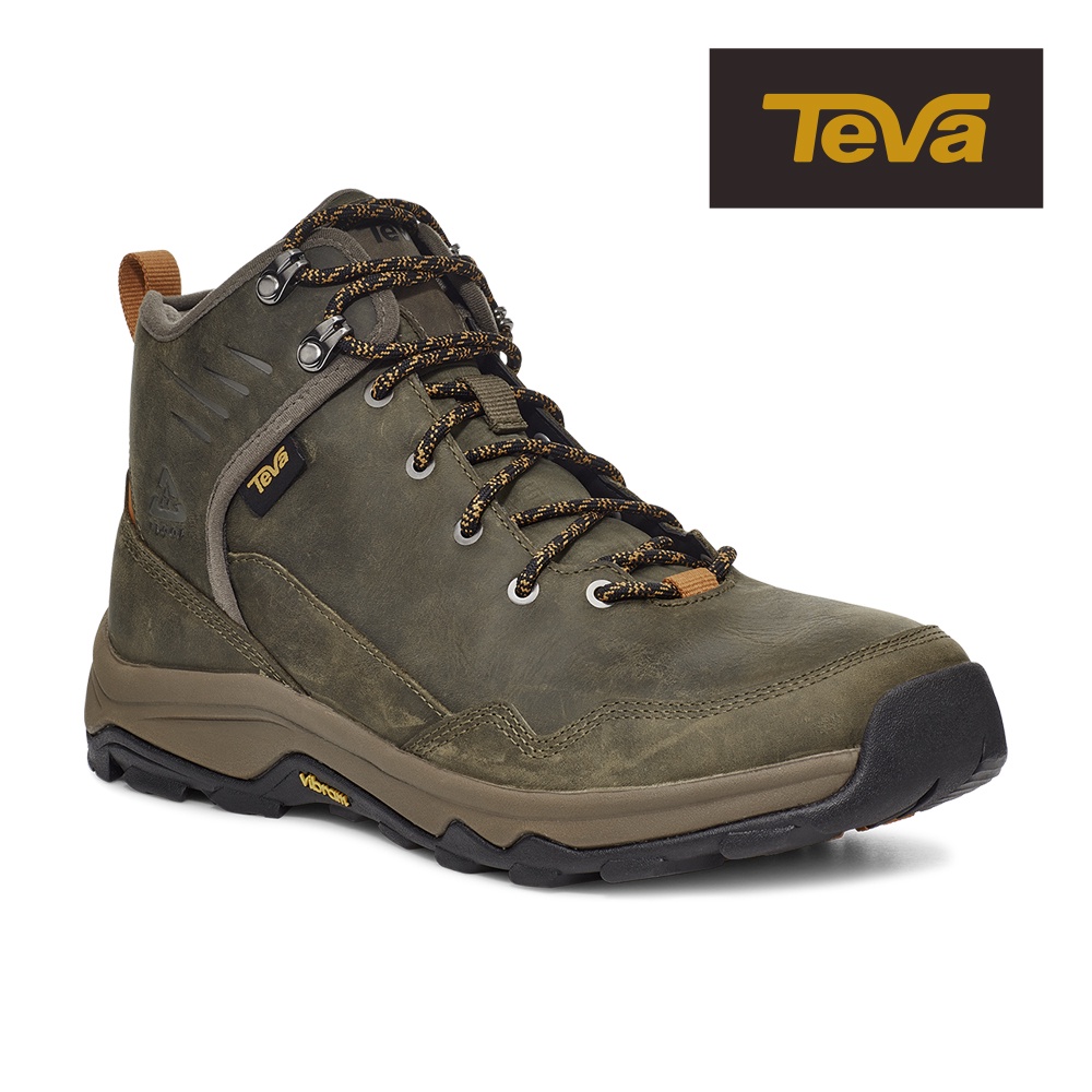 【TEVA】男 Riva Mid RP 高筒防水黃金大底郊山鞋/登山鞋-深橄欖 (原廠現貨)