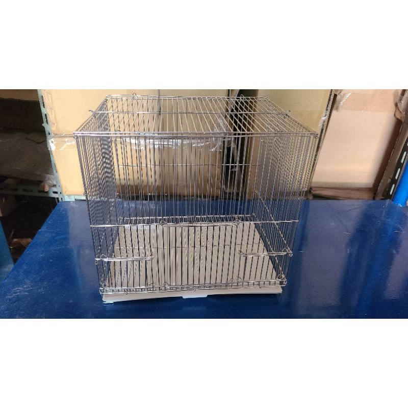 磨趾棍工廠🌈台灣製造304白鐵9寸折疊籠不鏽鋼鸚鵡鳥籠➡️繫帶方便可以當外出籠使用🌈小七一單一個