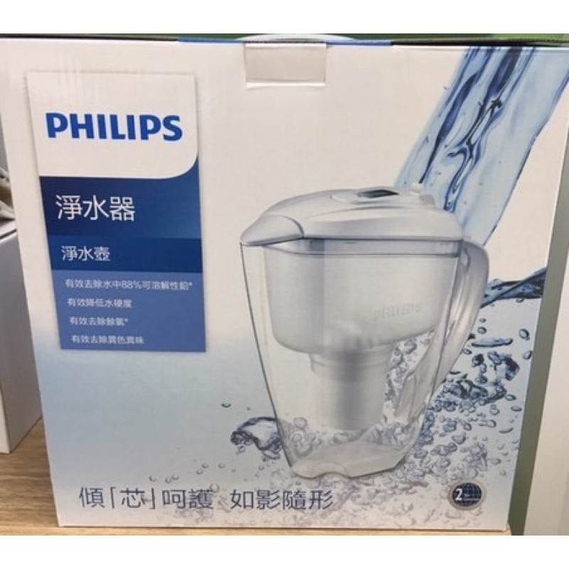PHILIPS飛利浦全新3.5L濾水壺 淨水器 淨水壺AWP2920白色 去味除氯 抗疫喝好水