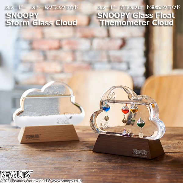 🗻Mira Japan《現貨》日本正品 Snoopy 史努比 雪花瓶 天氣瓶 風爆瓶 溫度計 繽紛氣球 雲朵 禮物 生日