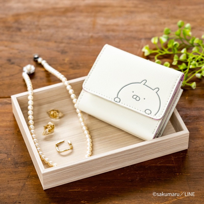 ☆AP'S日雜☆日文MOOK雜誌附錄【Usamaru 兔丸白色三折錢包】