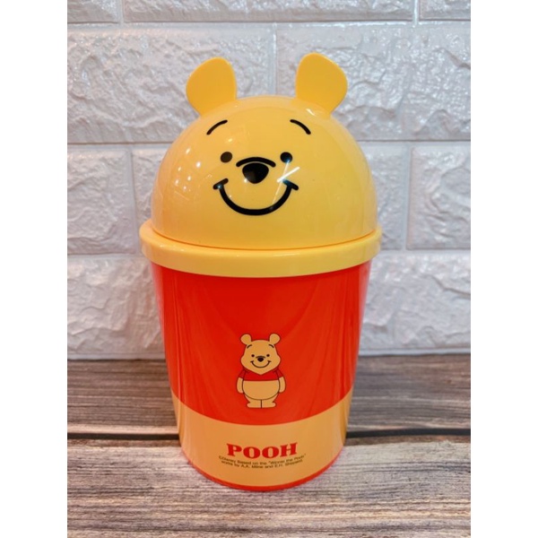 韓國大創限定Winnie the Pooh限量商品 小熊維尼桌上型垃圾桶