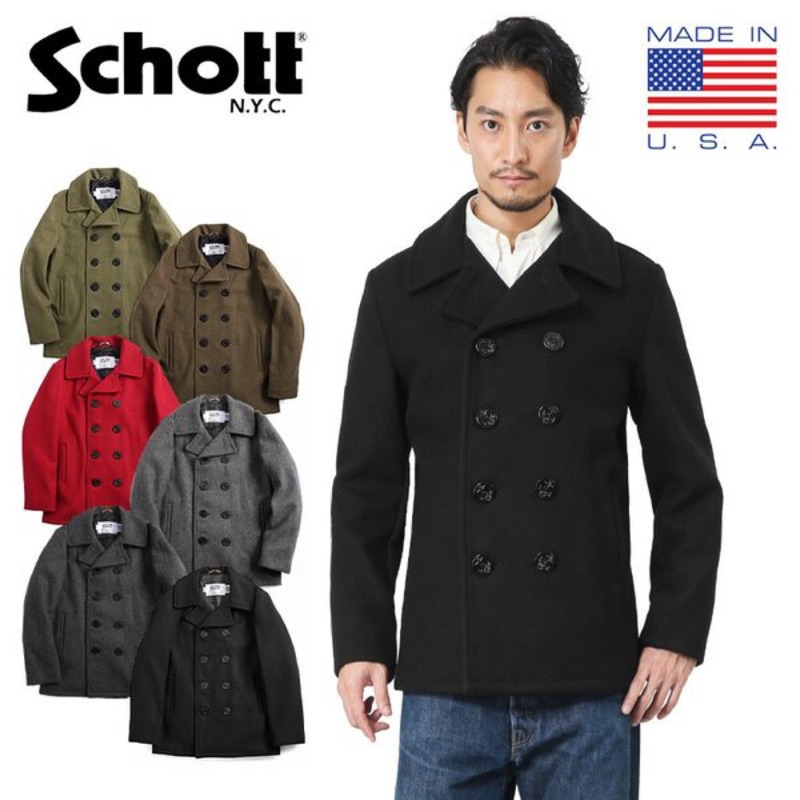 Schott 753us Pea Coat 海軍大衣