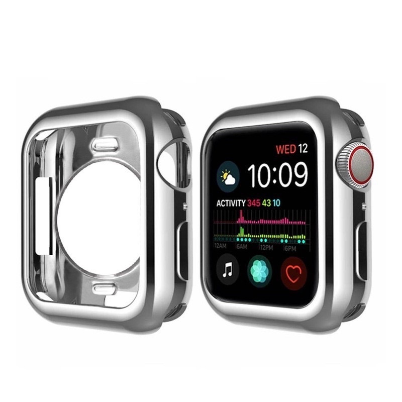 二手 APPLE WATCH TPU電鍍保護殼 iWATCH 4/5/6 SE代防摔殼 手錶軟殼 手錶框 蘋果手錶保護框