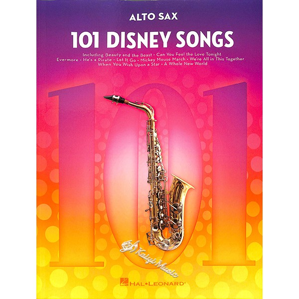 【凱翊︱HL】101首迪士尼歌曲精選 中音薩克斯風樂譜 Disney Alto Saxophone