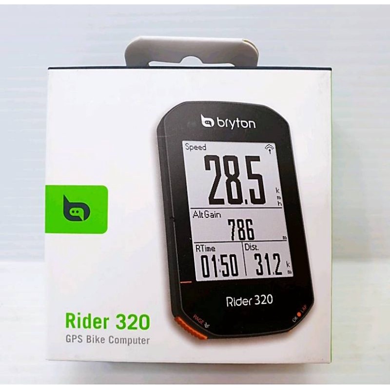 Bryton Rider 320E 碼錶 (320 E 主機+原廠固定座+充電線) 全中文GPS碼表