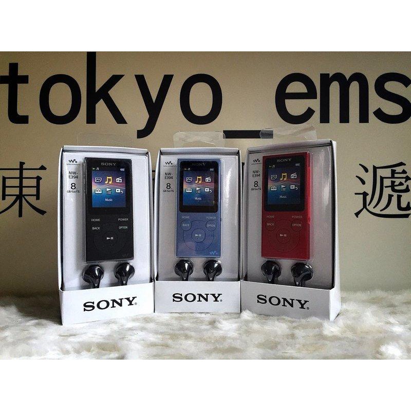 東京快遞耳機館 SONY NW-E394 數位隨身聽 8GB 電池長效續航力35小時 另有NW-WS413