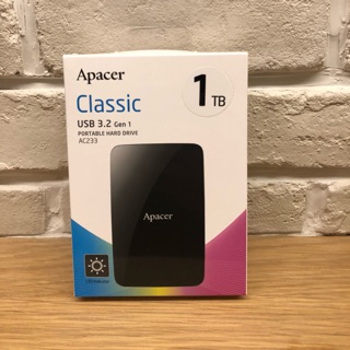 售 Apacer AC233 1TB 超快速行動硬碟（隨便賣）