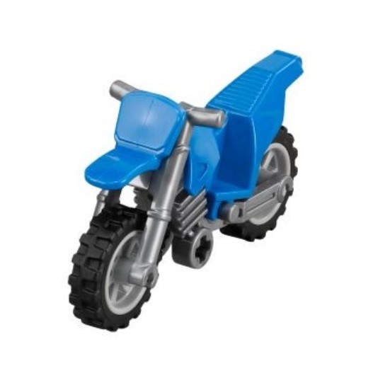【台中翔智積木】LEGO 樂高 藍色 越野車 摩托車