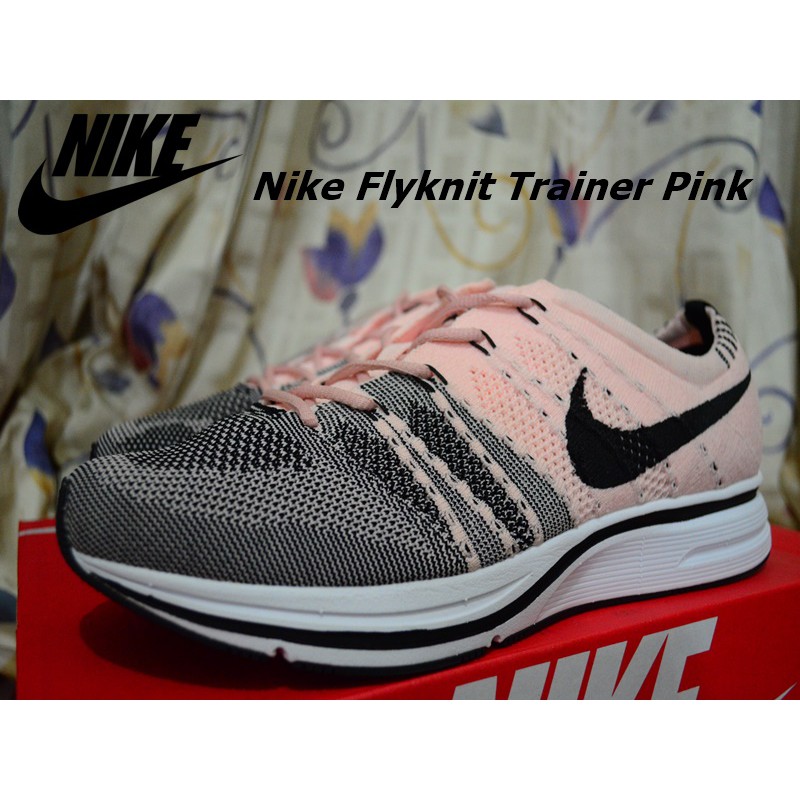 KK實體拍攝Nike Flyknit Trainer Pink 編織慢跑鞋粉紅色AH8396-600 36~45 | 蝦皮購物