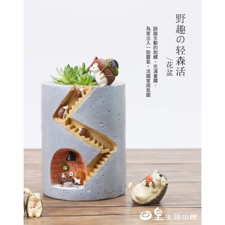 【日正】zakka 刺蝟 宮崎駿 龍貓 筆筒 多肉植物盆栽 拍照道具 DIY公仔擺飾 微景觀造景 創意禮物 療癒