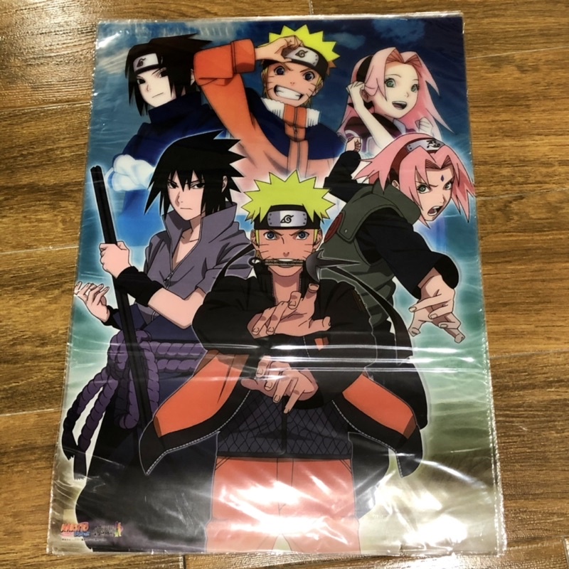火影忍者 Naruto 疾風傳 第七班 JUMP SHOP 限定商品 塑膠海報 大尺寸 絕版