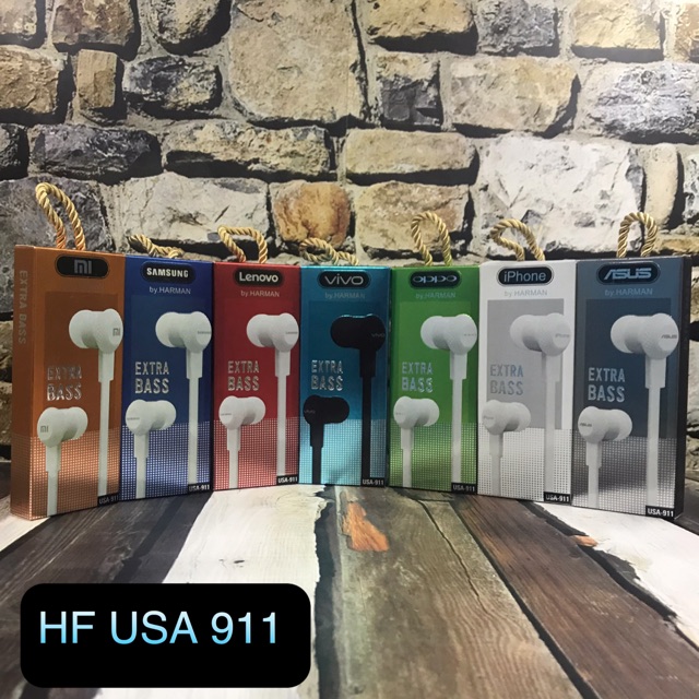 Headseat Usa 911 Hf 品牌超重低音三星 Oppo 小米 Vivo JBL 等 Mb19