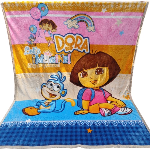 【現貨】可愛卡通 愛探險的Dora 朵拉珊瑚絨 毛毯 空調被 辦公室休閒被 冷氣房 幼稚園 午睡毯 交換禮物 生日禮物