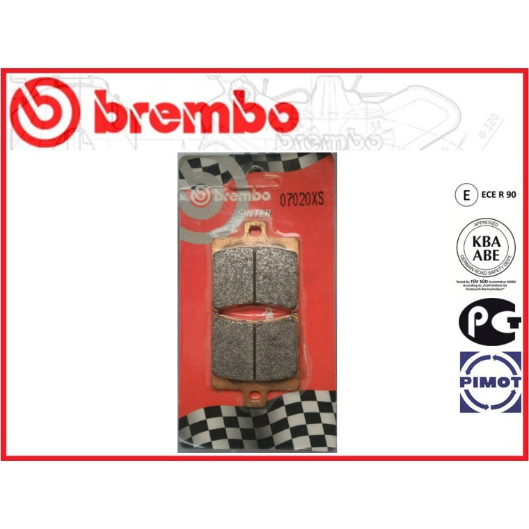 【TL機車雜貨店】Brembo 07020XS金屬燒結後煞車皮來令APRILIA RS125/Atlantic500
