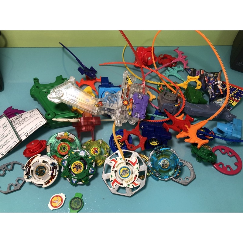 一堆 戰鬥陀螺 龍騎士 堅甲戰龜 改裝品 老玩具 復古玩具