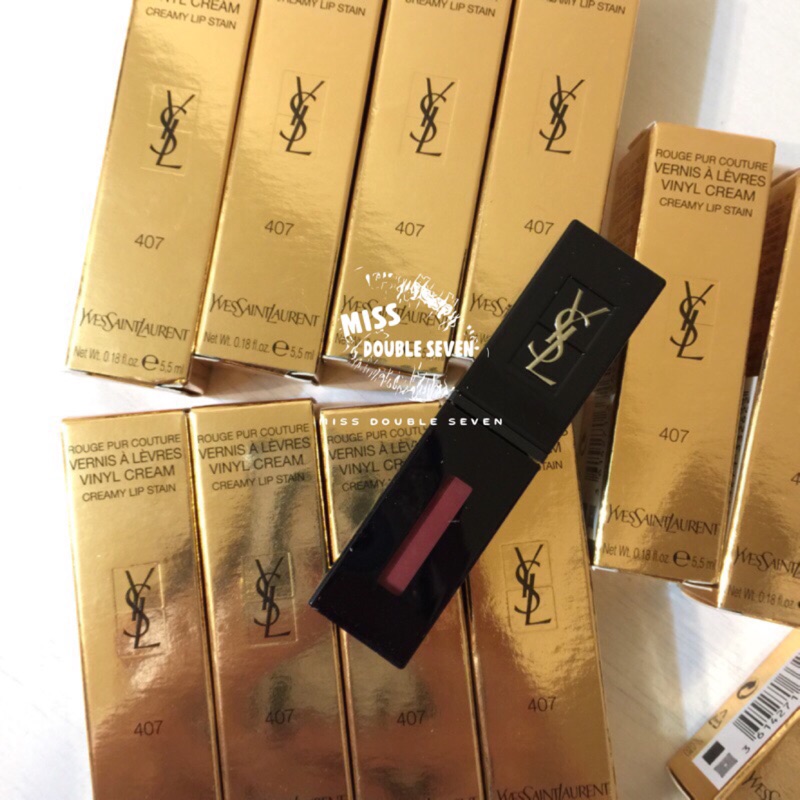 YSL 唇膏 奢華緞面漆光唇釉-407 401 409 #50 #46 補貨到💖💖現貨在台