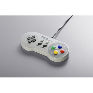 BUFFALO 超級任天堂SFC 8鍵 USB PC用 模擬器必備 懷舊 復古 BSGP801GY