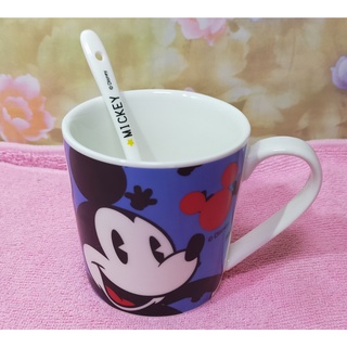 日本 迪士尼 正版 米奇 MICKEY 陶瓷 馬克杯 杯子 咖啡杯 湯匙杯 杯組