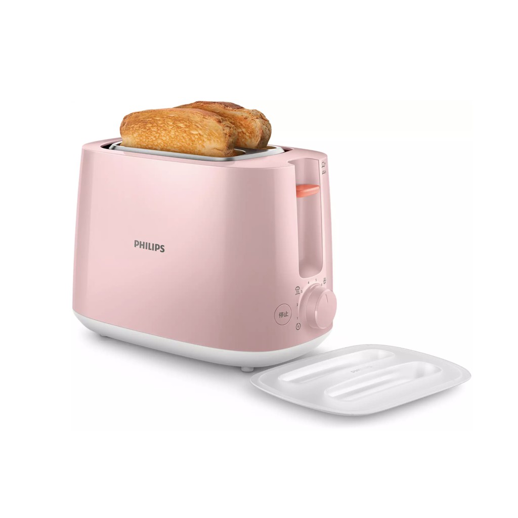 飛利浦 PHILIPS 電子式智慧型烤麵包機/瑰蜜粉 HD2584