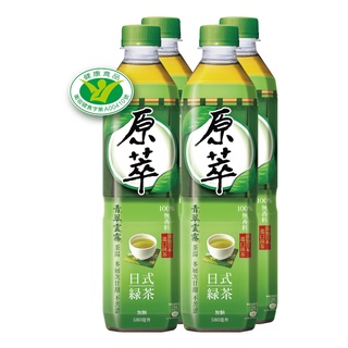 原萃日式綠茶580ml毫升 x 4【家樂福】