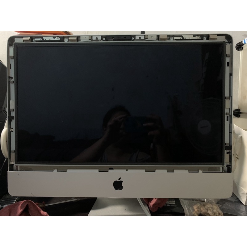 iMac 21.5吋 Late 2009 畫面泛黃 無玻璃 功能正常 故障機