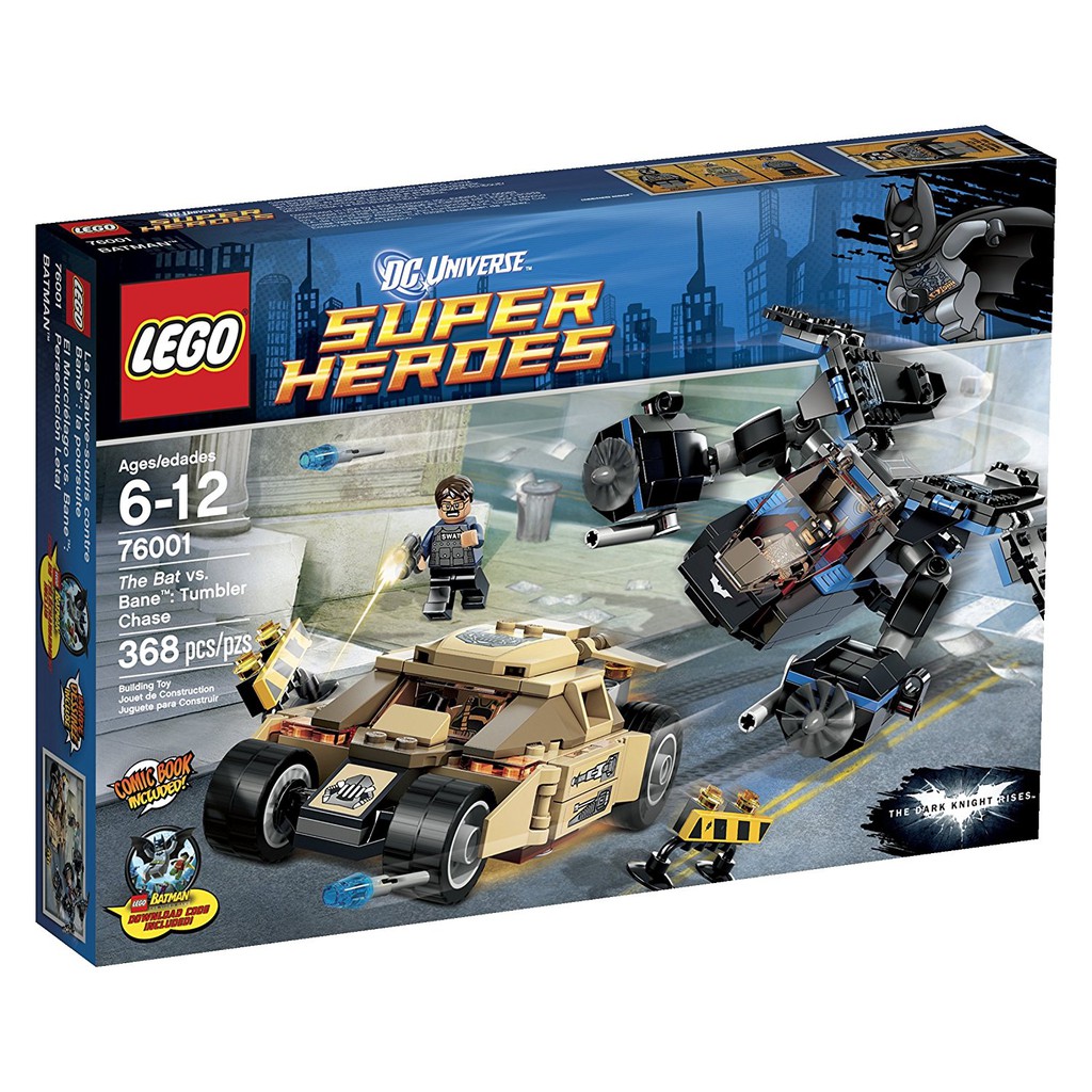 含盒全新未拆現貨 LEGO 超級英雄系列 76001 The Bat vs Bane Tumbler Chase(絕版)