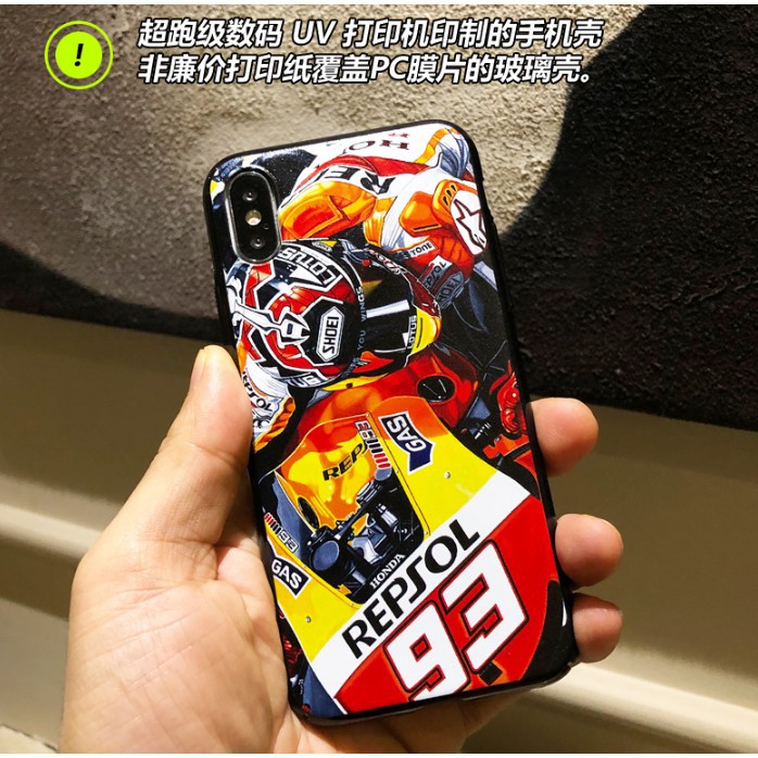宜搜の得物 蘋果8x手機殼iphone7plus創意個性xs Max本田摩托車motogp馬奎斯6 蝦皮購物