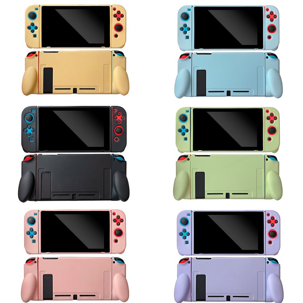 ♟▥2021任天堂switch TPU保護殼 switch joy-con牛角握把軟保護殼 NS 純素色TPU保護殼 可