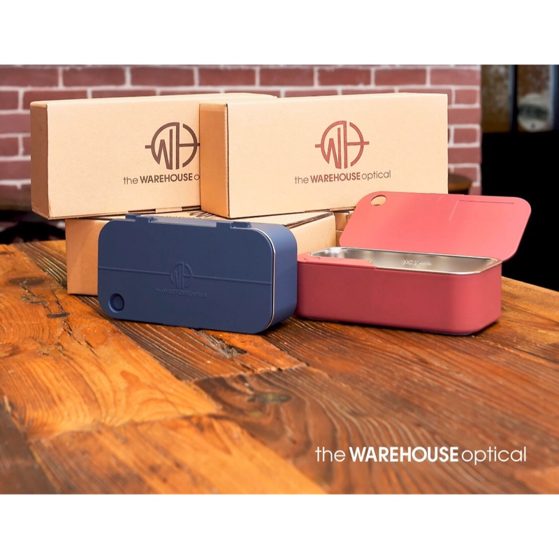 the WAREHOUSE 眼鏡 清潔光學倉庫 全新 紅 超音波震盪清洗機