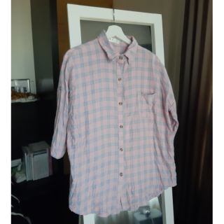 【二手衣服二手襯衫】甜美系格紋襯衫