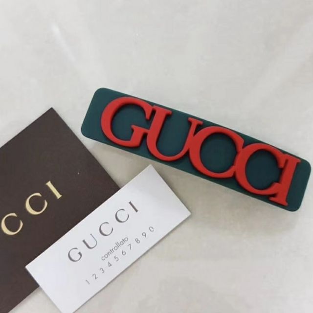 CCW韓代(預購)正韓💓 韓國代購 Gucci同款  古馳風格  超經典 紅配綠 配色 字母 造型 髮夾 髮飾 飾品