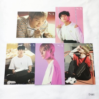 ✨絕版✨ BTS X PUMA 二代 雙面明信片 大卡 小卡 防彈少年團