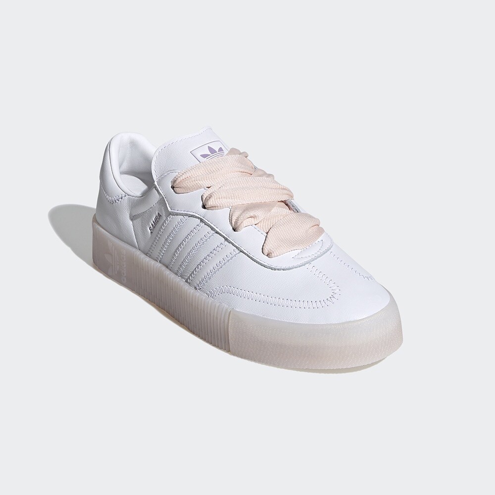 【AIRWINGS】ADIDAS Original 三葉草 FY3030 女性白色SMABAROSE休閒鞋