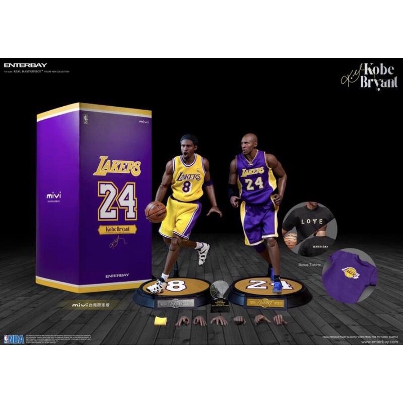 現貨 台灣限定版enterbay NBA 1/6 12吋可動 Kobe Bryant 3.0