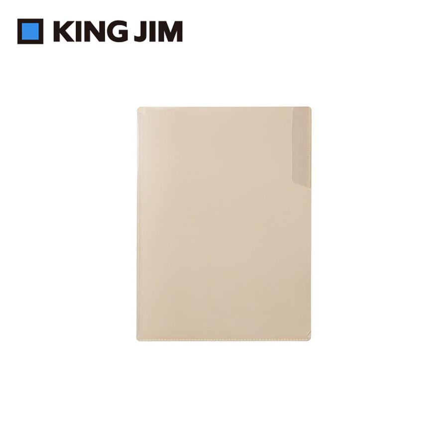 KING JIM EMILy硬殼單頁資料夾/ A4/ 奶茶棕/ EY749-BE eslite誠品