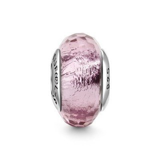 現貨SOUFEEL 索菲爾 925純銀 琉璃珠 粉色冰晶 琉璃 Pandora 適用