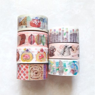 原創紙膠帶 - 漢克：雜貨＆麵包店＆蛋糕＆野餐＆鉛筆／貓星通訊：咖啡店／鄧小熊：數字