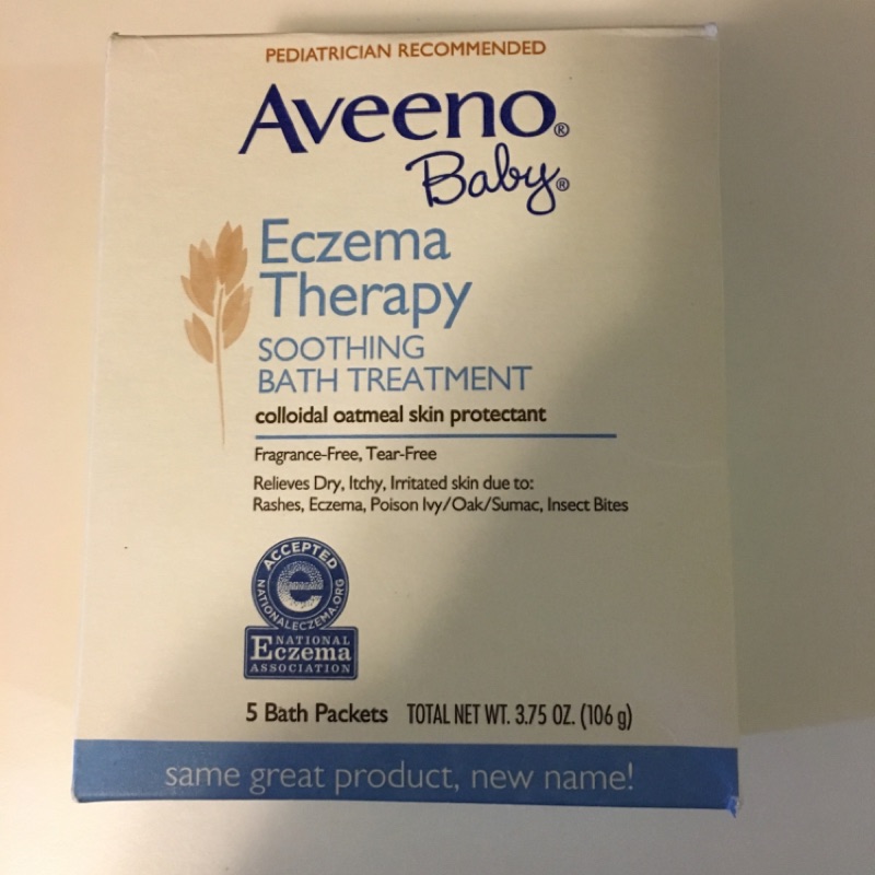 [現貨在台] Aveeno baby 天然燕麥寶寶止癢舒緩泡澡粉(內含5包)