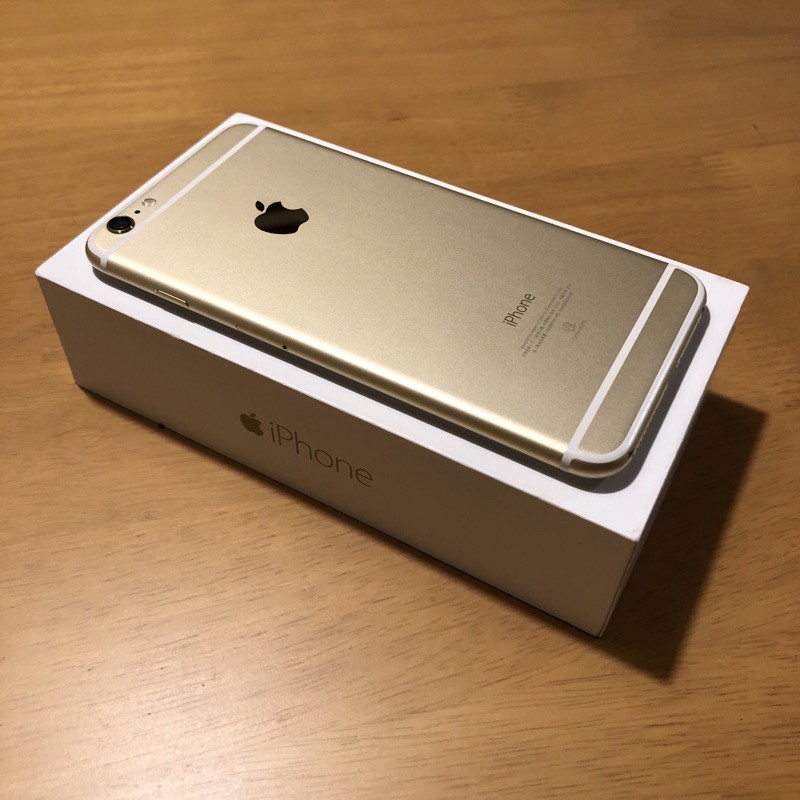 (二手) 9成新 Iphone6 plus 5.5吋 16G 金色 女用機 贈全新保貼 名牌手機殼